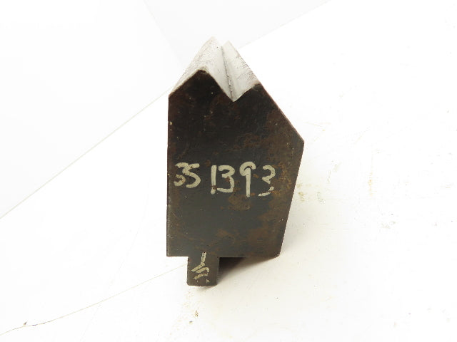 Press Brake Die 9-3/4" Long 90° V 1/2" Tang 1-47/64" W 2-3/4" H Offset