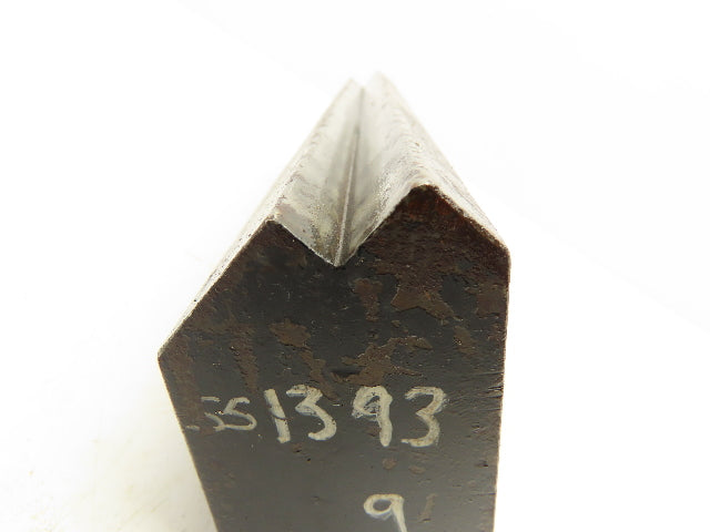 Press Brake Die 9-3/4" Long 90° V 1/2" Tang 1-47/64" W 2-3/4" H Offset