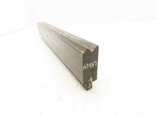 Press Brake Die 19-1/4" Long 90° V 1/2" Tang 1-7/32" W 2-3/4" H 5/8x5/16" V
