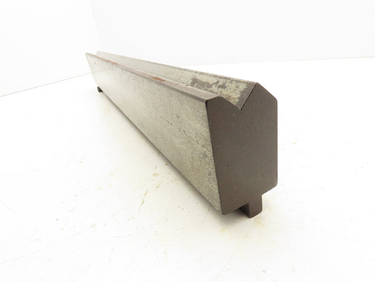 Press Brake Die 25" Long 90° Offset V 1/2" Tang 2" W 3-9/32" H 1x1/2" V