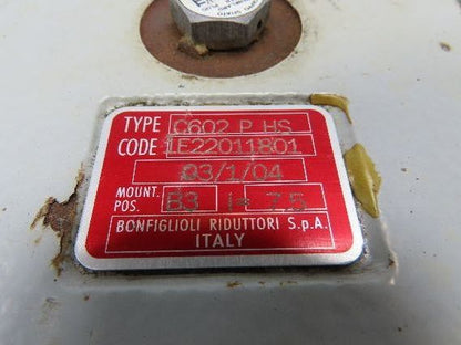 Bonfiglioli C-Series C602 Inline Helical Gearbox 7.5:1 Reducer B3 Foot Mount