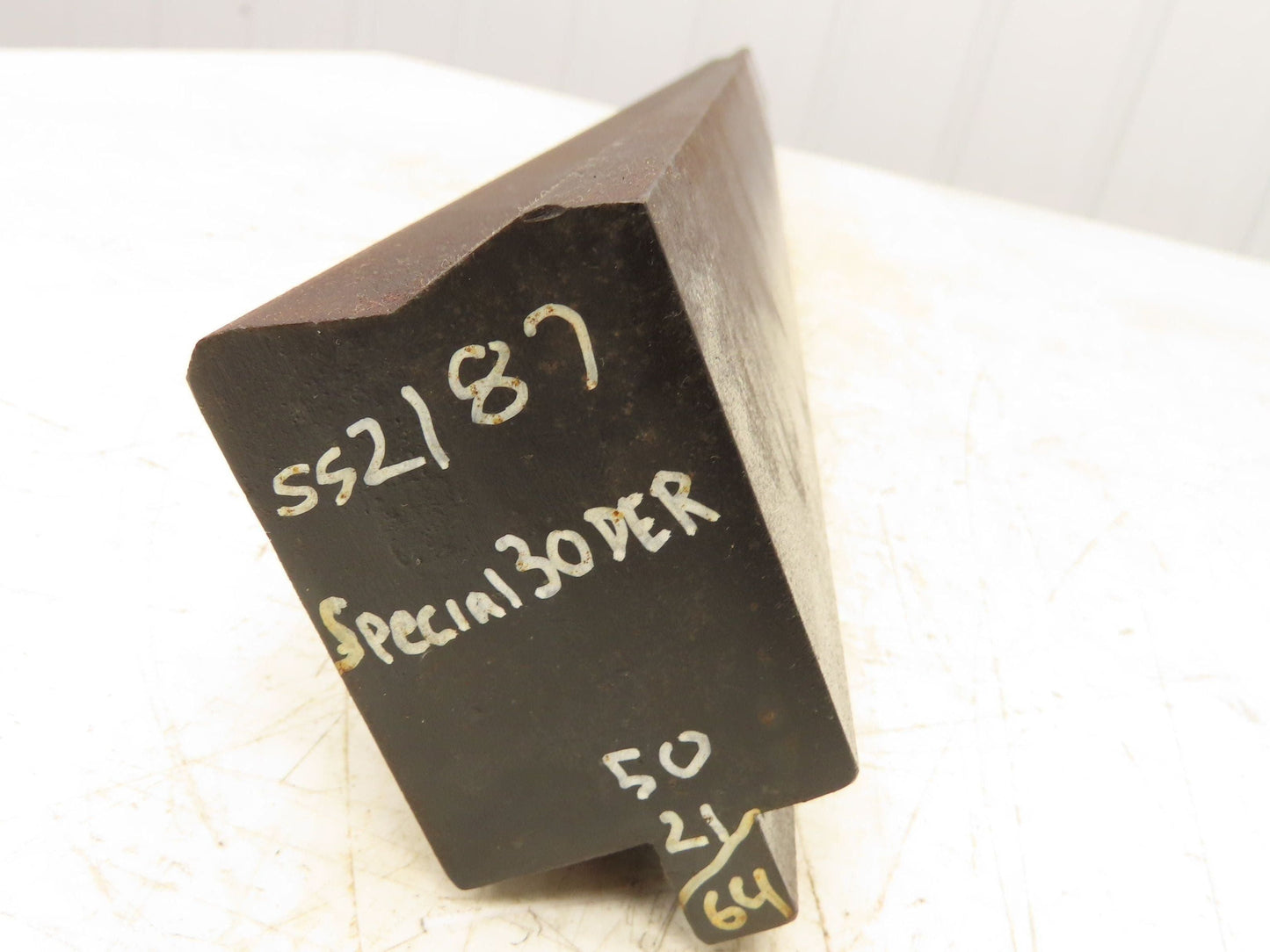 Press Brake Die 50-1/2" Long 145° V 1/2" Tang 1-7/8" W 2-3/4" H 45° Bevel
