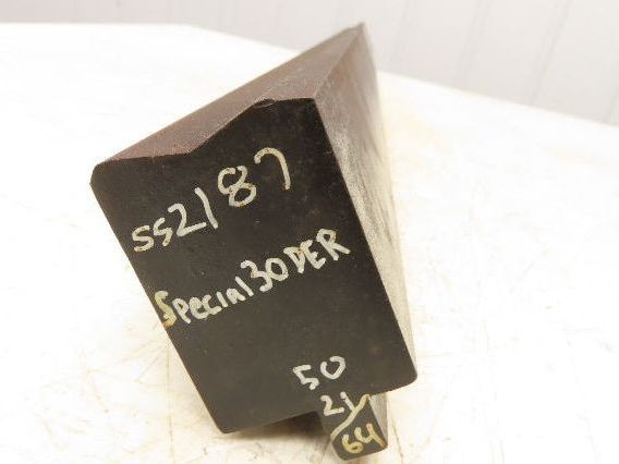 Press Brake Die 50-1/2" Long 145° V 1/2" Tang 1-7/8" W 2-3/4" H 45° Bevel