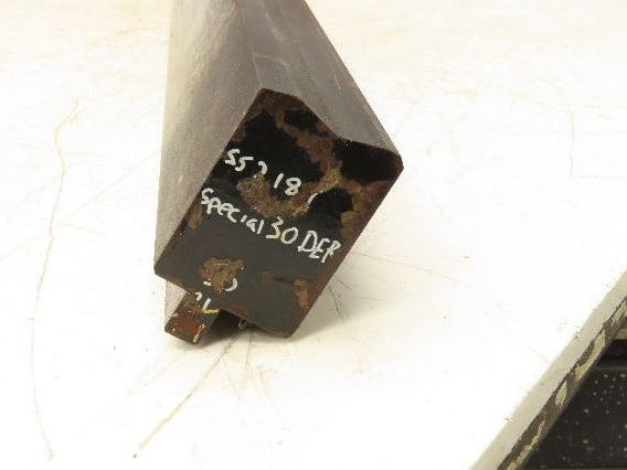 Press Brake Die 50-1/2" Long 145° V 1/2" Tang 1-7/8" W 2-3/4" H 45° Bevel