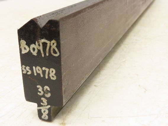 Press Brake Die 36-1/2" Long 90° V 1/2" Tang 1-13/32" W 2-13/16"H Offset