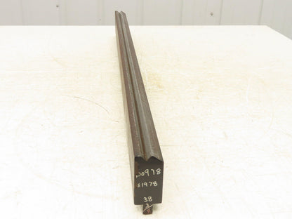 Press Brake Die 36-1/2" Long 90° V 1/2" Tang 1-13/32" W 2-13/16"H Offset