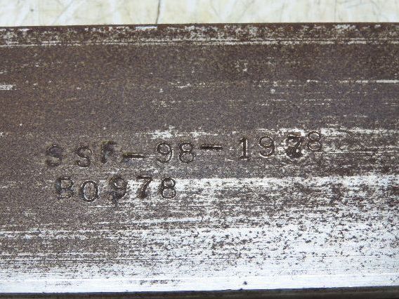 Press Brake Die 36-1/2" Long 90° V 1/2" Tang 1-13/32" W 2-13/16"H Offset