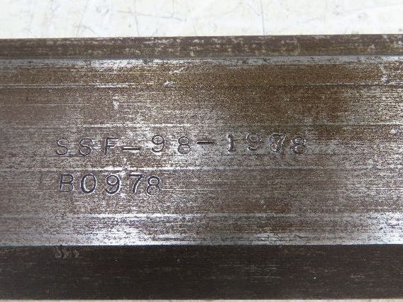 Press Brake Die 36-1/2" Long 90° V 1/2" Tang 1-13/32" W 2-13/16"H Offset