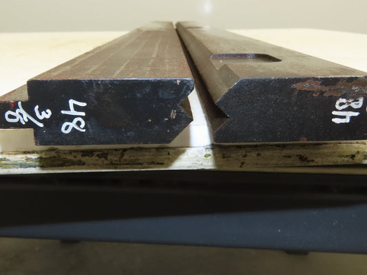 Press Brake Die Punch Set 48-1/4" Long 90° V 1-5/32" W 2-3/4" H 15/32x1/4" V