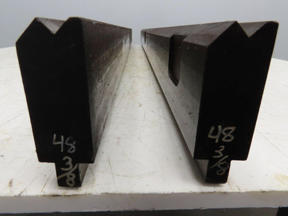 Press Brake Die Punch Set 48-1/4" Long 90° V 1-5/32" W 2-3/4" H 15/32x1/4" V