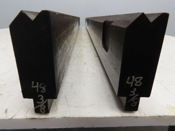 Press Brake Die Punch Set 48-1/4" Long 90° V 1-5/32" W 2-3/4" H 15/32x1/4" V