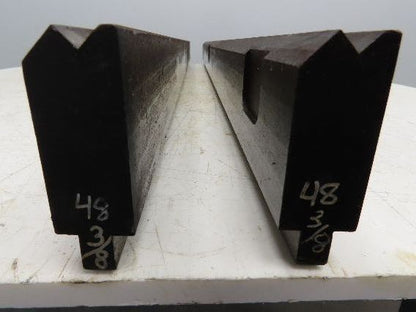 Press Brake Die Punch Set 48-1/4" Long 90° V 1-5/32" W 2-3/4" H 15/32x1/4" V