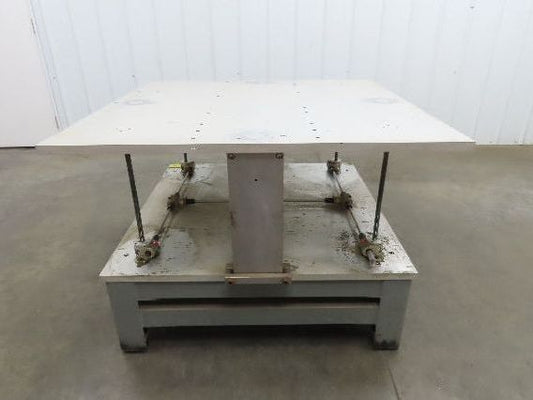 1" Aluminum Top  Steel Base Work Bench Table 43"x45" x 18-30"Adjustable Height