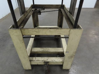 1" Aluminum Top  Steel Base Work Bench Table 24"x36" x 26-36"Adjustable Height
