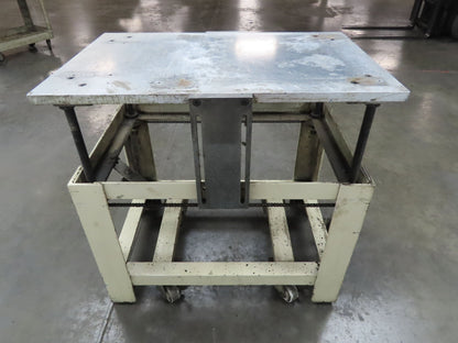 1" Aluminum Top  Steel Base Work Bench Table 24"x36" x 26-36"Adjustable Height