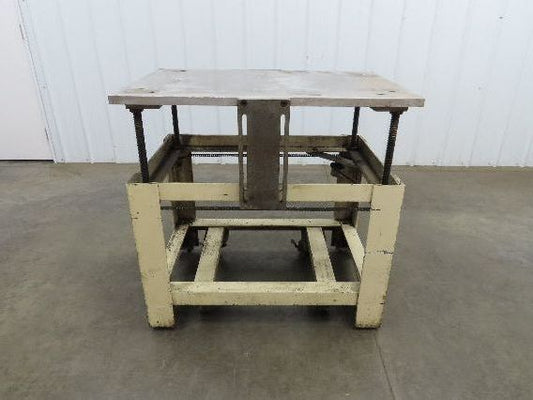 1" Aluminum Top  Steel Base Work Bench Table 24"x36" x 26-36"Adjustable Height