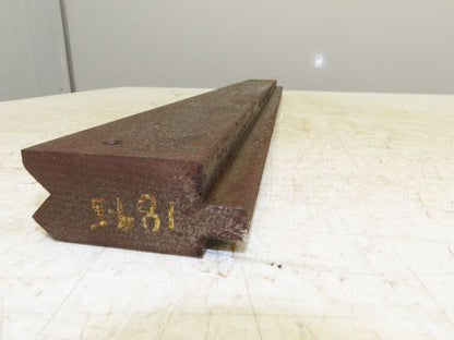 Press Brake Die 29-3/4" Long 90° V 1/2" Tang 1-7/16" W 2-3/4" H 11/16x3/8" V