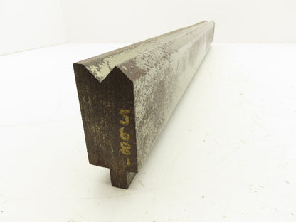 Press Brake Die 29-5/8" Long 90° V 1/2" Tang 1-7/16" W 2-3/4"H Offset