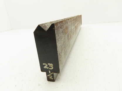 Punch Press Die 23-1/4" Long 90° V Offset 1-7/32" W2-3/4" H 5/8x5/16" V