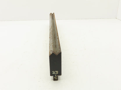 Punch Press Die 23-1/4" Long 90° V Offset 1-7/32" W2-3/4" H 5/8x5/16" V