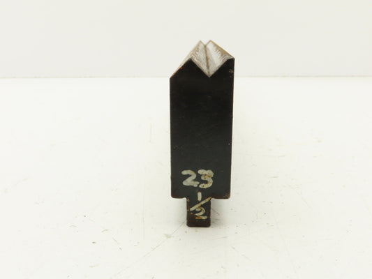Punch Press Die 23-1/4" Long 90° V Offset 1-7/32" W2-3/4" H 5/8x5/16" V