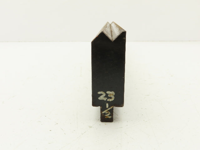 Punch Press Die 23-1/4" Long 90° V Offset 1-7/32" W2-3/4" H 5/8x5/16" V