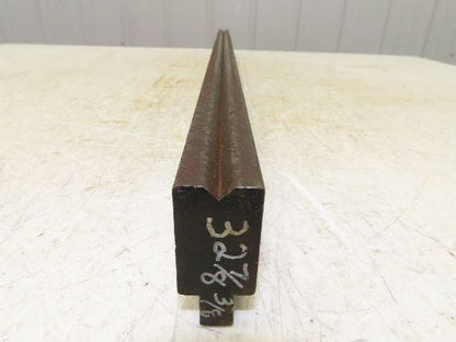 Press Brake Die 32-7/8" Long 90° V 1/2" Tang 1-7/64" W 1-3/4" H 11/32x3/16" V