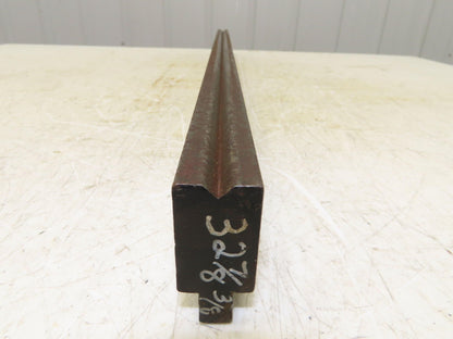 Press Brake Die 32-7/8" Long 90° V 1/2" Tang 1-7/64" W 1-3/4" H 11/32x3/16" V