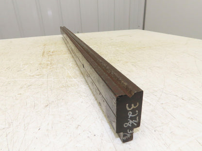 Press Brake Die 32-7/8" Long 90° V 1/2" Tang 1-7/64" W 1-3/4" H 11/32x3/16" V
