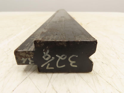 Press Brake Die 32-7/8" Long 90° V 1/2" Tang 1-7/64" W 1-3/4" H 11/32x3/16" V