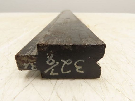 Press Brake Die 32-7/8" Long 90° V 1/2" Tang 1-7/64" W 1-3/4" H 11/32x3/16" V