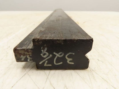 Press Brake Die 32-7/8" Long 90° V 1/2" Tang 1-7/64" W 1-3/4" H 11/32x3/16" V