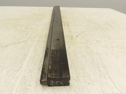 Press Brake Die 32-7/8" Long 90° V 1/2" Tang 1-7/64" W 1-3/4" H 11/32x3/16" V