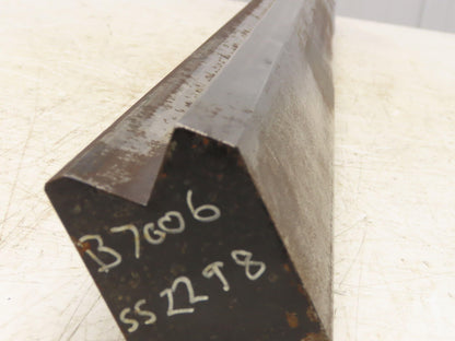 Press Brake Die 36-1/2" Long 90° V 1/2" Tang 1-31/32" W 2-3/4" H 1-1/8"x9/16" V