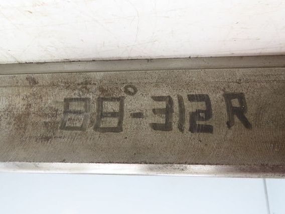 Press Brake Die 74" Long 5/16" Radius 1/2" Tang 29/32" W 3-11/16" H
