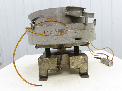 Fortville Feeders Vibco 250 Pneumatic Vibratory Parts Feeder 20" Stainless Bowl