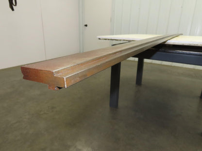Press Brake Die 121-3/4" Long 90° V 1/2" Tang 11/16" W 2-9/16"H 1/4x1/8" V