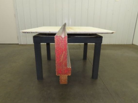 Press Brake Die 121-3/4" Long 90° V 1/2" Tang 11/16" W 2-9/16"H 1/4x1/8" V