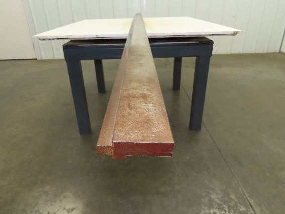 Press Brake Die 121-3/4" Long 90° V 1/2" Tang 11/16" W 2-9/16"H 1/4x1/8" V