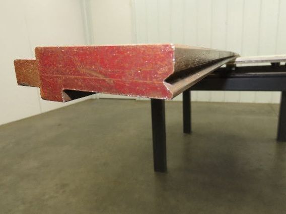 Press Brake Die 121-3/4" Long 90° V 1/2" Tang 11/16" W 2-9/16"H 1/4x1/8" V