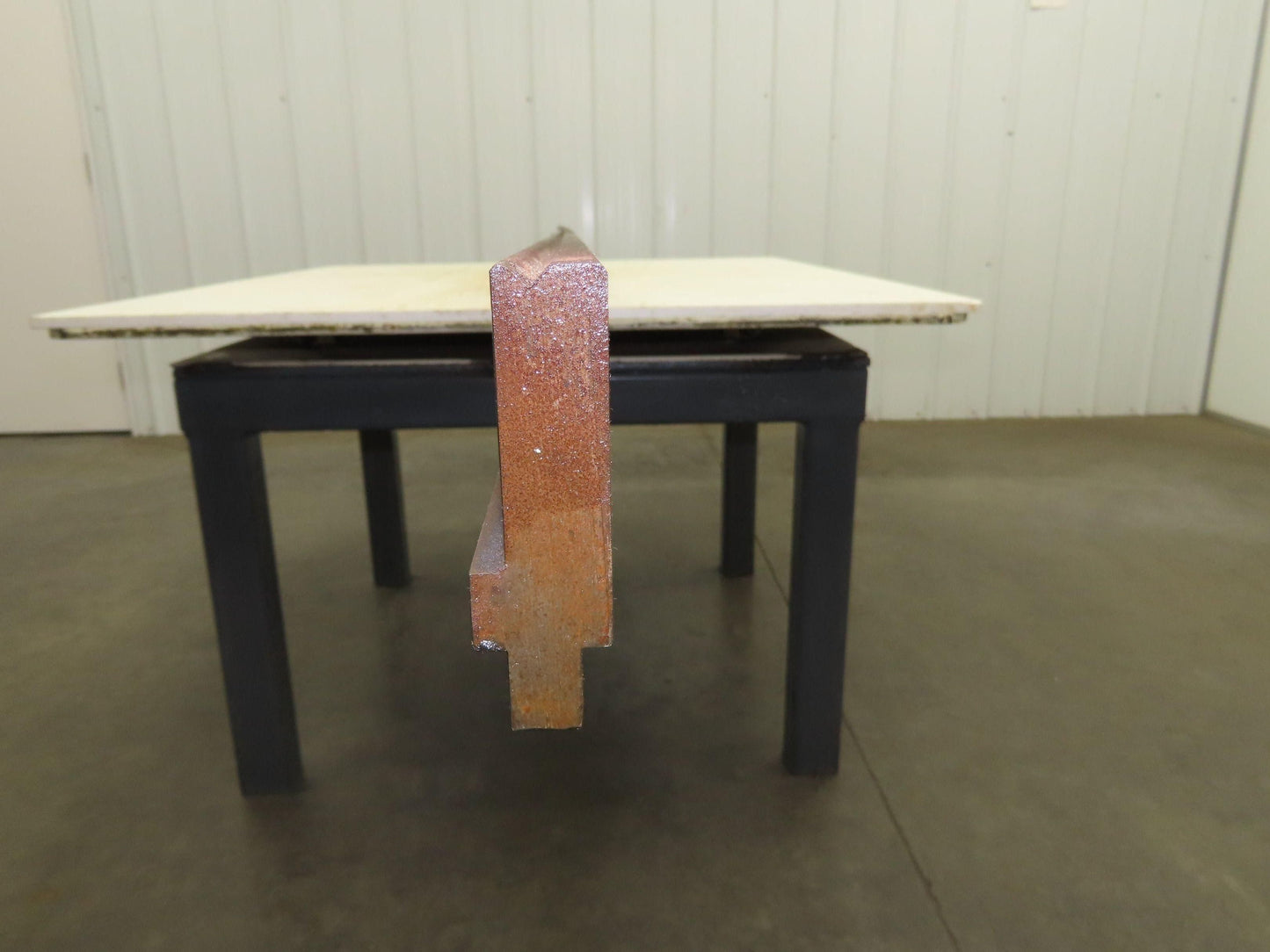 Press Brake Die 121-3/4" Long 90° V 1/2" Tang 11/16" W 2-9/16"H 1/4x1/8" V