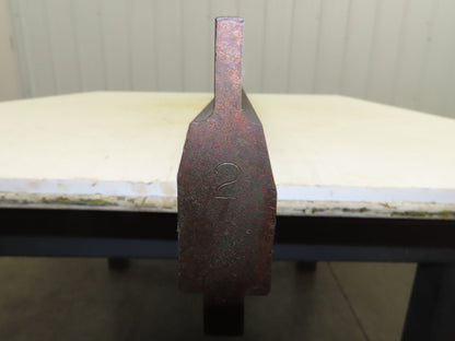 Press Brake Punch Die 60-1/4" L 9/32" Wide 1" Deep Square Tip 1/2" Tang