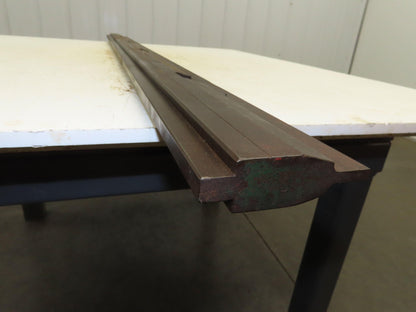 Press Brake Punch Die 60-1/4" L 9/32" Wide 1" Deep Square Tip 1/2" Tang