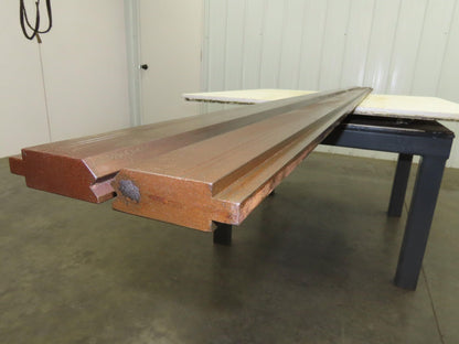 Press Brake Die Punch Set 120-7/16" Long Double 90° V 7/16" Wide 1/2" Tang