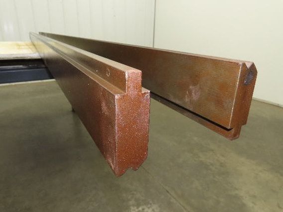 Press Brake Die Punch Set 120-7/16" Long Double 90° V 7/16" Wide 1/2" Tang