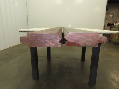 Press Brake Die Punch Set 120-7/16" Long Double 90° V 7/16" Wide 1/2" Tang