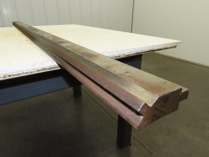 Press Brake Die 74" Long 90° V 1/2" Tang 1-7/32" W  2-11/16" H