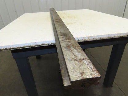 Press Brake Die 74" Long 90° V 1/2" Tang 1-7/32" W  2-11/16" H
