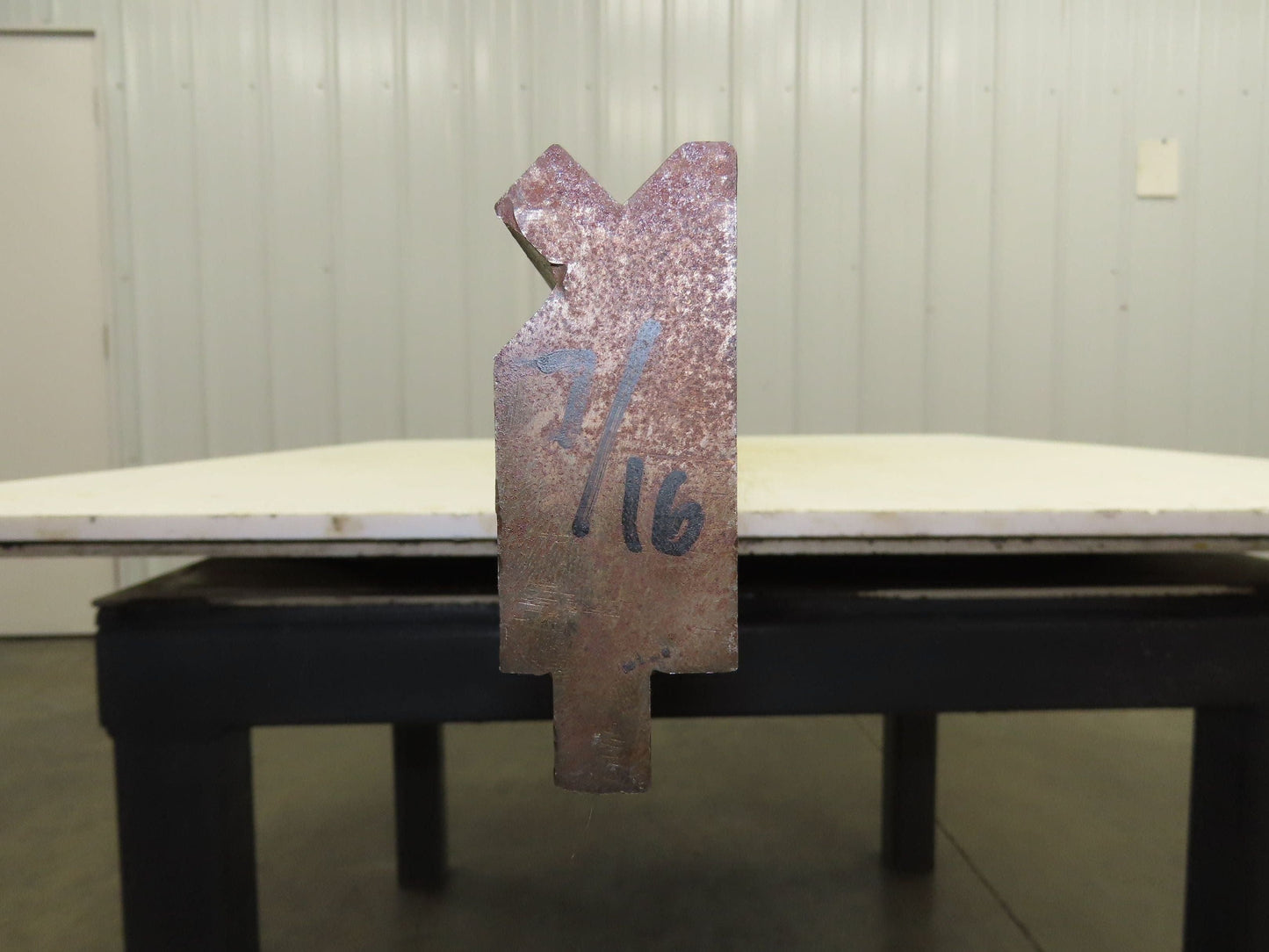 Press Brake Die 74" Long 90° V 1/2" Tang 1-7/32" W  2-11/16" H