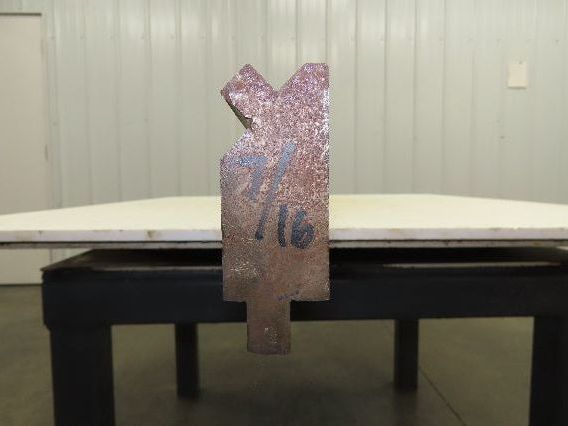 Press Brake Die 74" Long 90° V 1/2" Tang 1-7/32" W  2-11/16" H